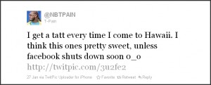 T-Pain's Tweet