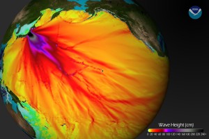 NOAA Tsunami Wave Height Graphic